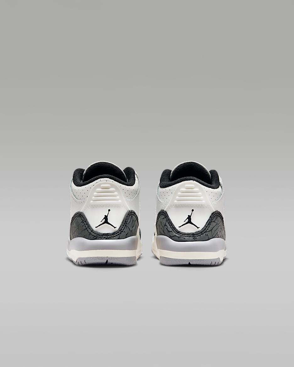 Jordan 3 Retro Cement Grey Baby Toddler Shoes. Nike